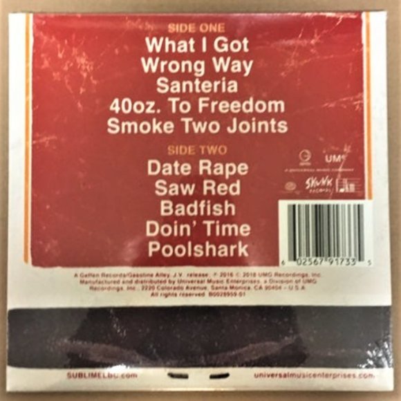 Sublime Greatest Hits LP ~ Yellow Vinyl + Flexi Disc ~ RSD Blk Fri 2018 ~Sealed! - Picture 3 of 3